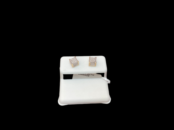 Jordan Jewelers 10 kt Gold Earrings Natural Diamonds 0.25 Ctw