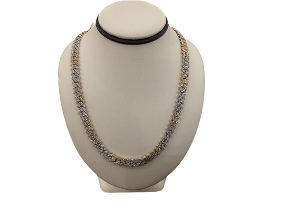 Jordan Jewelers 10 kt gold Natural diamond necklace  10.00 Ctw