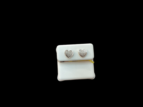 Jordan Jewelers 10 kt Gold Earrings Natural Diamonds 0.10 Ctw