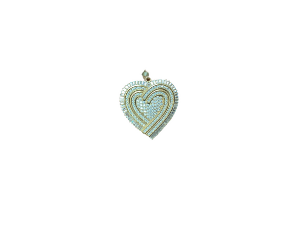 Jordan Jewelers 10kt gold Moissanite diamond charm 3.00 Ctw