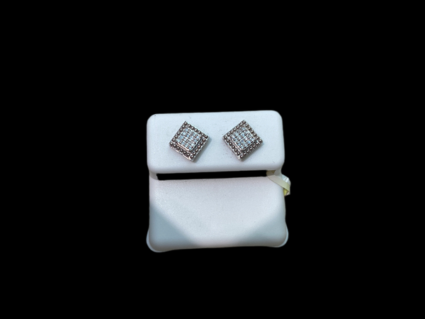 Jordan Jewelers 10 kt Gold Earrings Natural Diamonds 0.09 Ctw