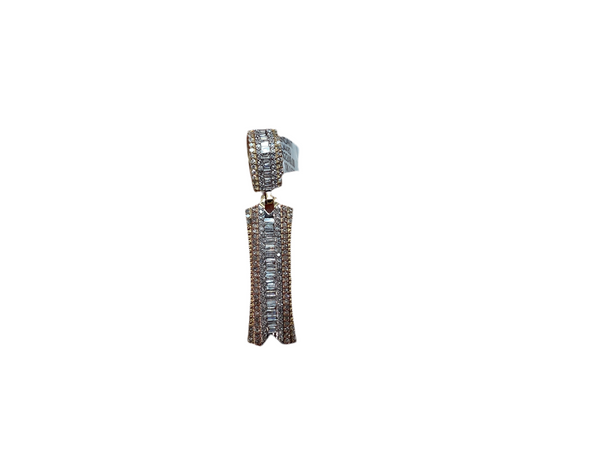 Jordan Jewelers Natural Initials Charm 10 Kt Gold Diamonds 0.67  Ctw