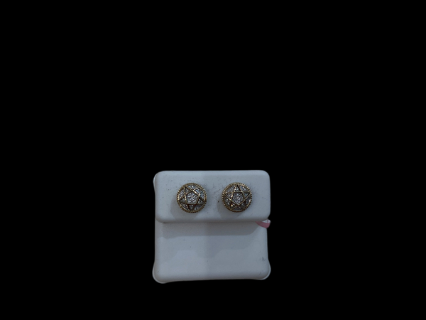 Jordan Jewelers 10 kt Gold Earrings Natural Diamonds 0.20 Ctw