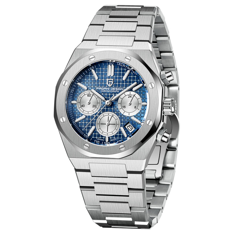 Design Men's Watch Quartz 6 Hand Chronograph Business