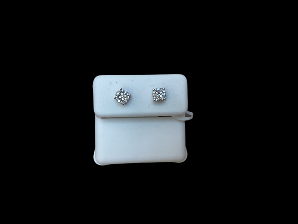 Jordan Jewelers 10 kt Gold Earrings Natural Diamonds 0.14 Ctw