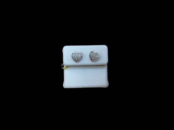 Jordan Jewelers 10 kt Gold Earrings Natural Diamonds 0.10 Ctw