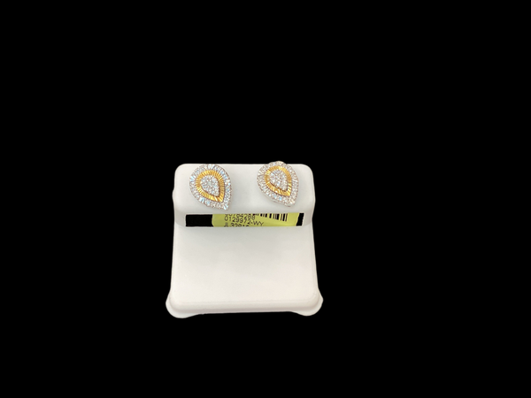 Jordan Jewelers 10 kt Gold Earrings Natural Diamonds 0.33 Ctw