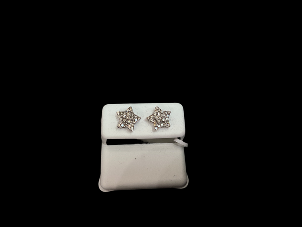 Jordan Jewelers 10 kt Gold Earrings Natural Diamonds 0.5 Ctw