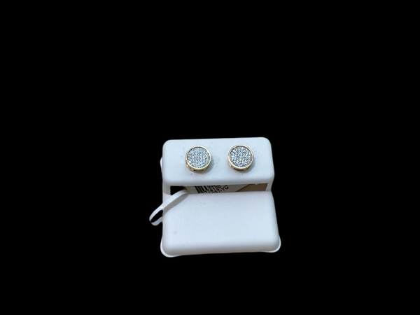 Jordan Jewelers 10 kt Gold Earrings Natural Diamonds 0.14 Ctw