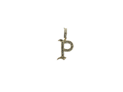 Jordan Jewelers Natural Initials Charm 10 Kt Gold Diamonds 1.00 Ctw