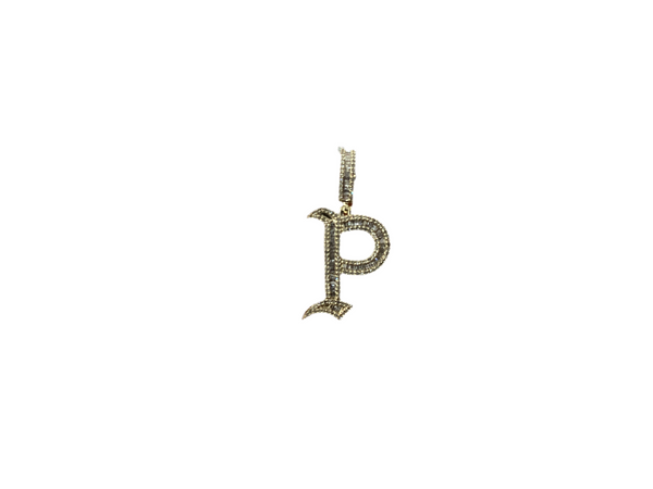 Jordan Jewelers Natural Initials Charm 10 Kt Gold Diamonds 1.00 Ctw