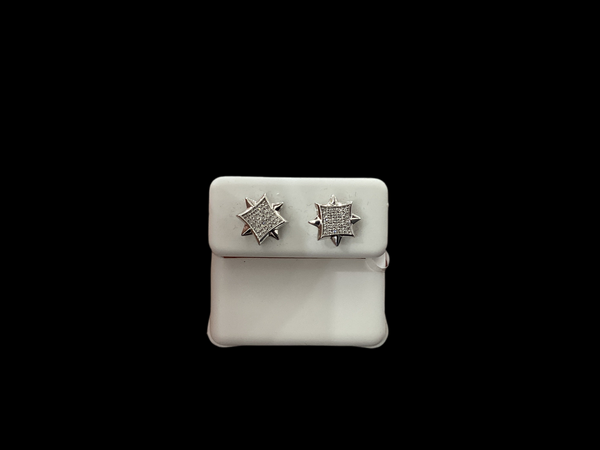 Jordan Jewelers 10 kt Gold Earrings Natural Diamonds 0.09 Ctw