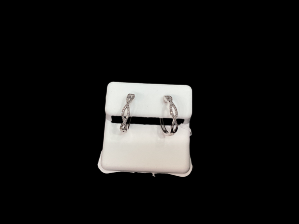 Jordan Jewelers 10 kt Gold Earrings Natural Diamonds 0.15 Ctw