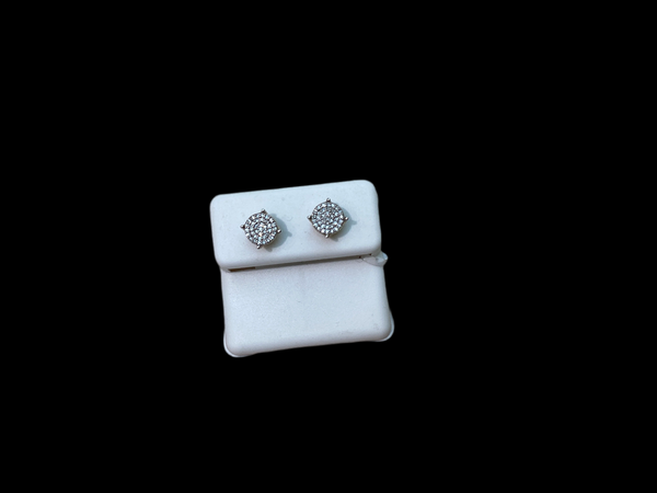 Jordan Jewelers 10 kt Gold Earrings Natural Diamonds 0.15 Ctw