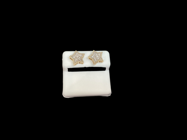 Jordan Jewelers 10 kt Gold Earrings Natural Diamonds 0.35 Ctw