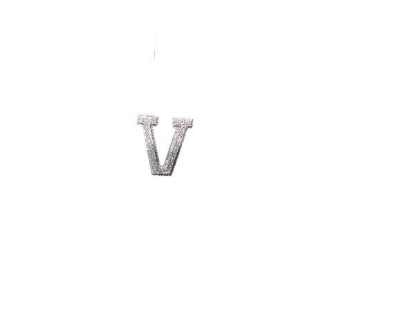 Jordan Jewelers Natural Initials Charm 10 Kt Gold Diamonds 0.42 Ctw