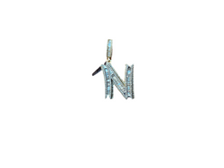 Jordan Jewelers Natural Initial Charm 10 Kt Gold Diamonds 0.75 Ctw