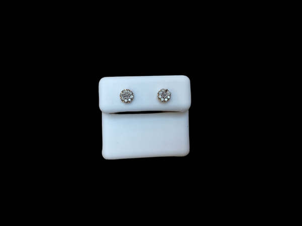 Jordan Jewelers 10 kt Gold Earrings Natural Diamonds 0.18 Ctw