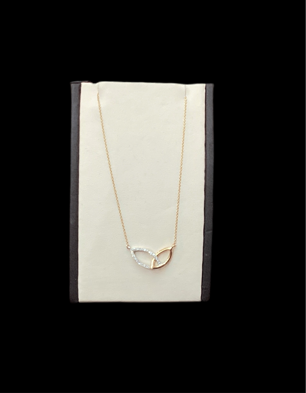 Jordan Jewelers 14kt gold Natural diamond necklace 0.19 Ctw
