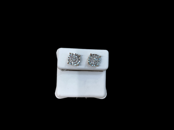 Jordan Jewelers 10 kt Gold Earrings Natural Diamonds 0.40 Ctw
