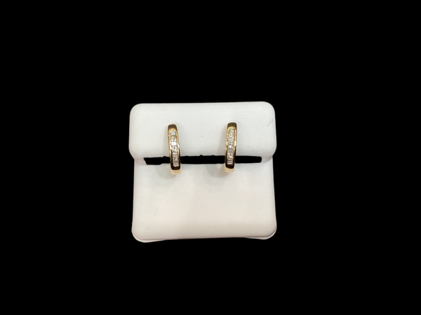 Jordan Jewelers 10 kt Gold Earrings Natural Diamonds 0.28 Ctw