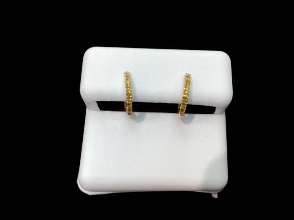 Jordan Jewelers 10 kt Gold Earrings Natural Diamonds 0.12 Ctw