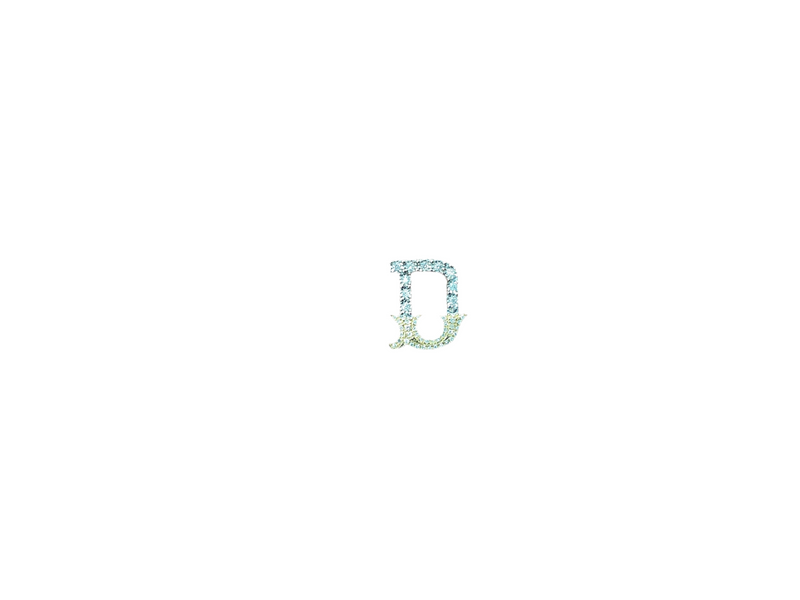 Jordan Jewelers Natural Initial Charm 10 Kt Gold Diamonds 0.15 Ctw