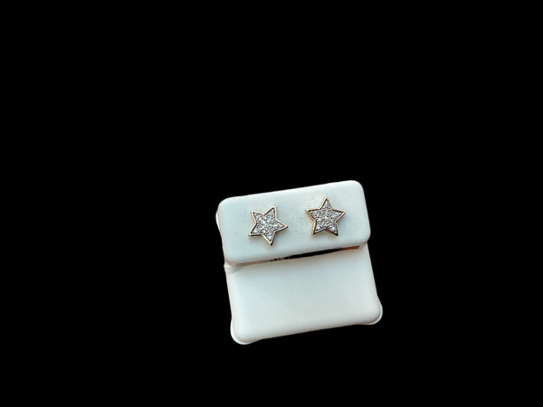 Jordan Jewelers 10 kt Gold Earrings Natural Diamonds 0.10 Ctw