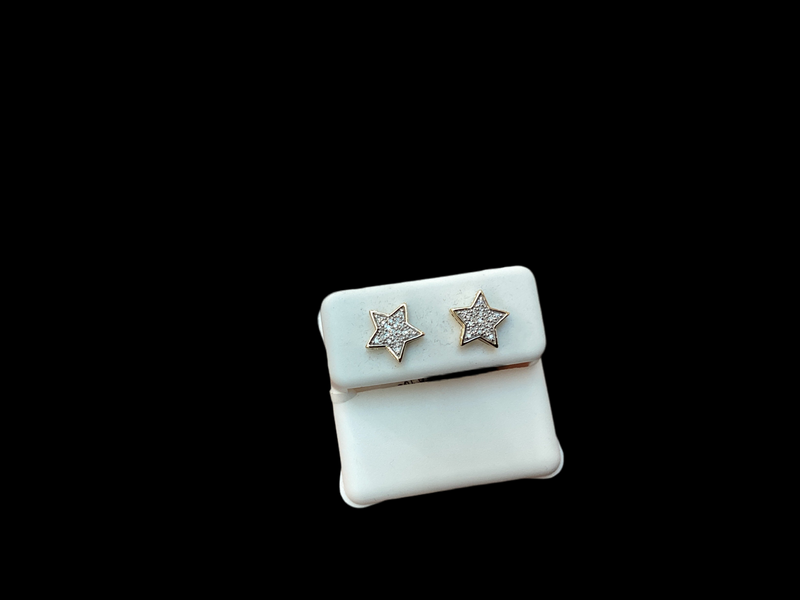 Jordan Jewelers 10 kt Gold Earrings Natural Diamonds 0.10 Ctw