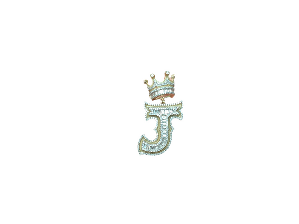 Jordan Jewelers Natural Initials Charm 10 Kt Gold Diamonds 1.20 Ctw