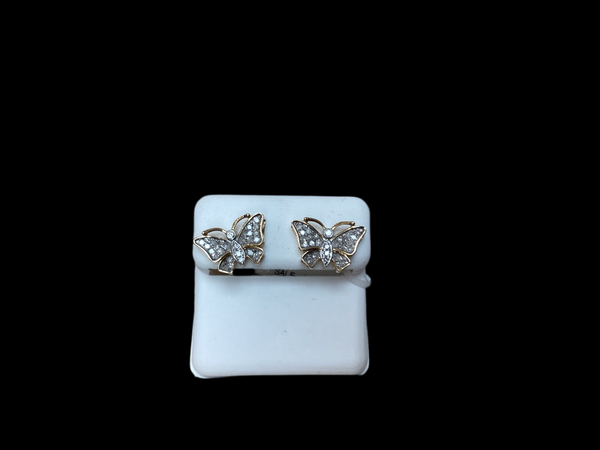 Jordan Jewelers 10 kt Gold Earrings Natural Diamonds 0.27 Ctw