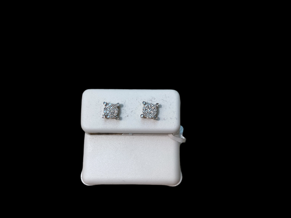 Jordan Jewelers 10 kt Gold Earrings Natural Diamonds 0.15 Ctw