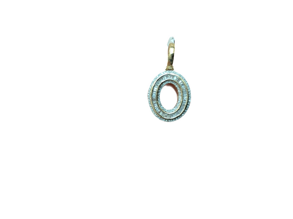 Jordan Jewelers Natural Number Charm 10 Kt Gold Diamonds 0.50 Ctw
