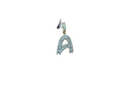 Jordan Jewelers Natural Initial Charm 10 Kt Gold Diamonds 0.87 Ctw