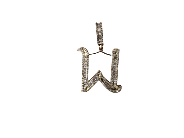Jordan Jewelers Natural Initials Charm 10 Kt Gold Diamonds 1.00 Ctw