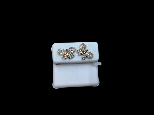 Jordan Jewelers 10 kt Gold Earrings Natural Diamonds 0.43 Ctw