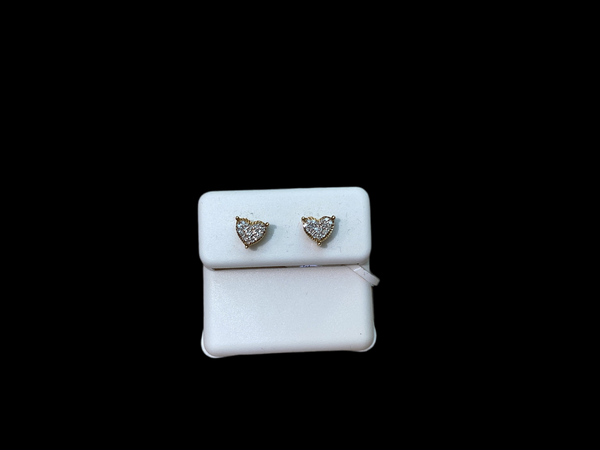 Jordan Jewelers 10 kt Gold Earrings Natural Diamonds 0.11 Ctw
