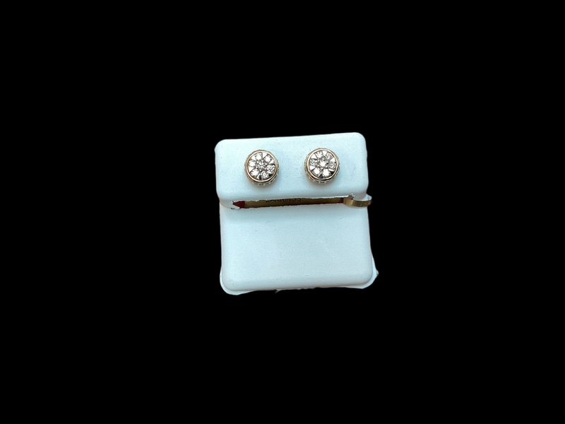 Jordan Jewelers 14 kt Gold Earrings Natural Diamonds 0.75 Ctw