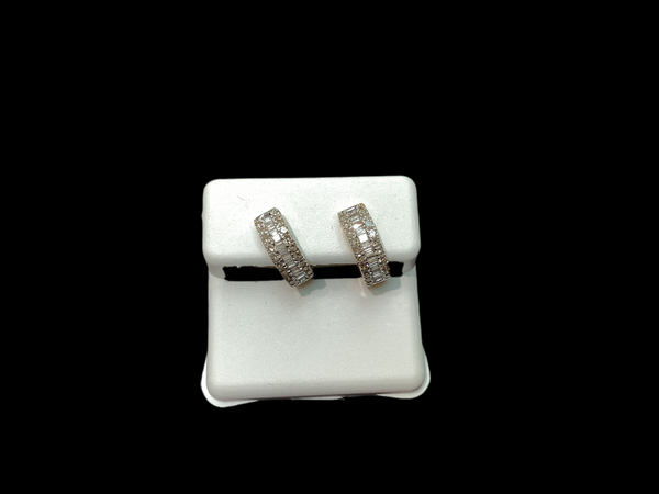 Jordan Jewelers 10 kt Gold Earrings Natural Diamonds 0.55 Ctw