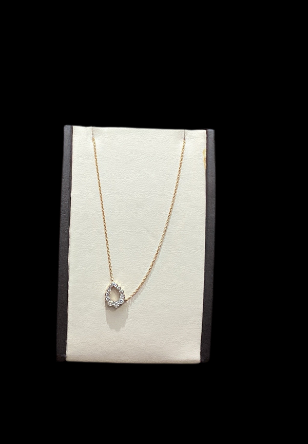 Jordan Jewelers 14kt gold Natural diamond necklace 0.5 Ctw