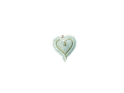 Jordan Jewelers 10kt gold Moissanite diamond charm 3.00 Ctw