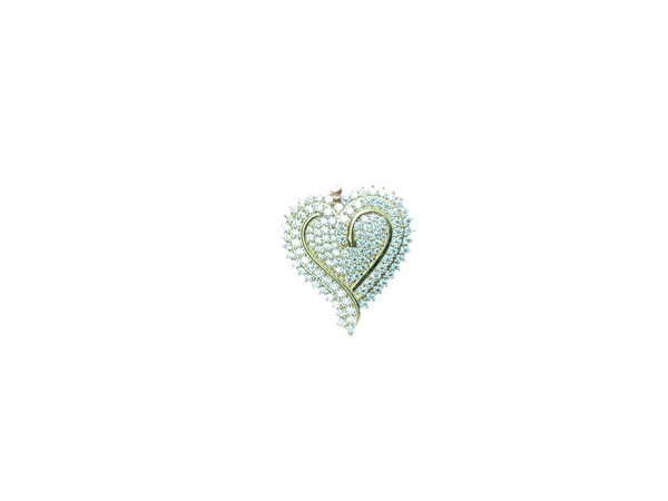 Jordan Jewelers 10kt gold Moissanite diamond charm 3.00 Ctw