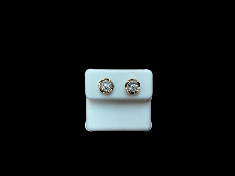 Jordan Jewelers 14 kt Gold Earrings Natural Diamonds 0.14 Ctw