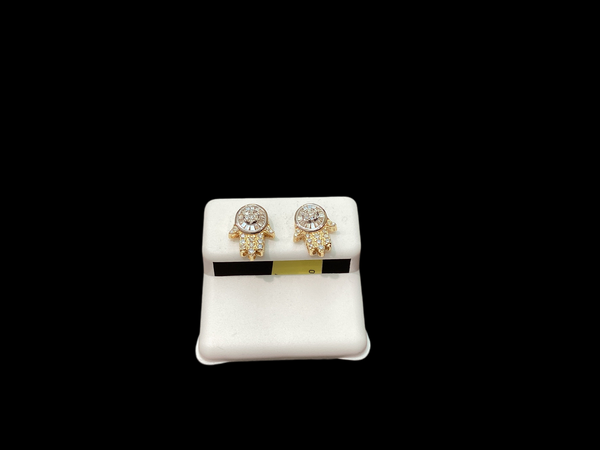 Jordan Jewelers 10 kt Gold Earrings Natural Diamonds 0.4 Ctw