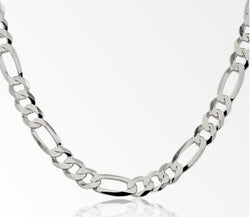 Jordan Jewelers 925 Silver Italy Radium Figaro 4mm 20" $360