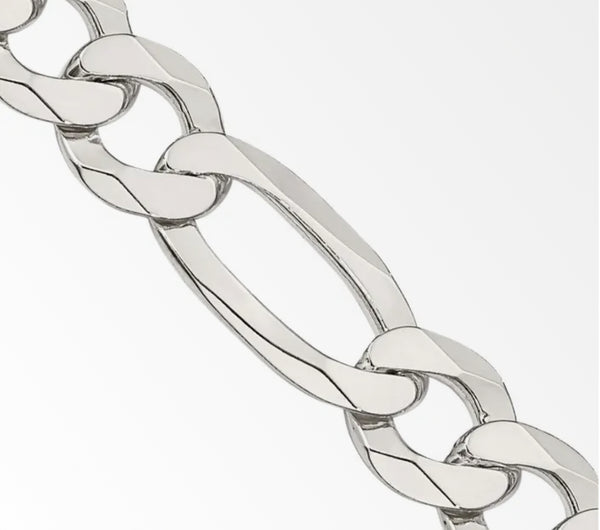 Jordan Jewelers 925 Silver Italy Radium Figaro 4mm 20" $360