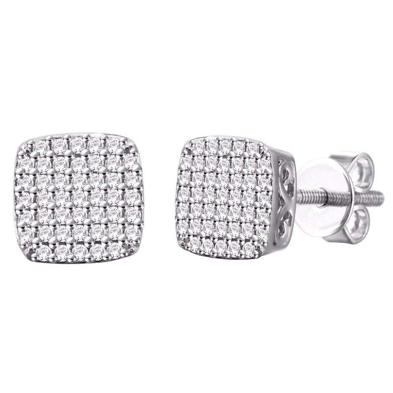 10KT-0.25CTW MPRONG EARRINGS