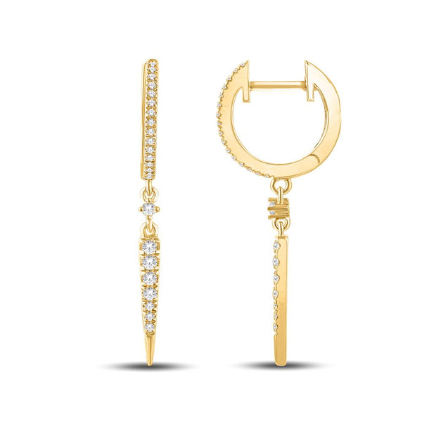 10KT-0.24CTW EARRINGS