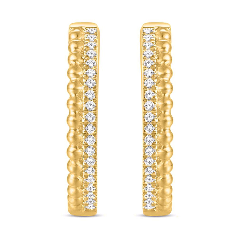 10KT-0.10CTW EARRINGS