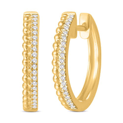 10KT-0.10CTW EARRINGS